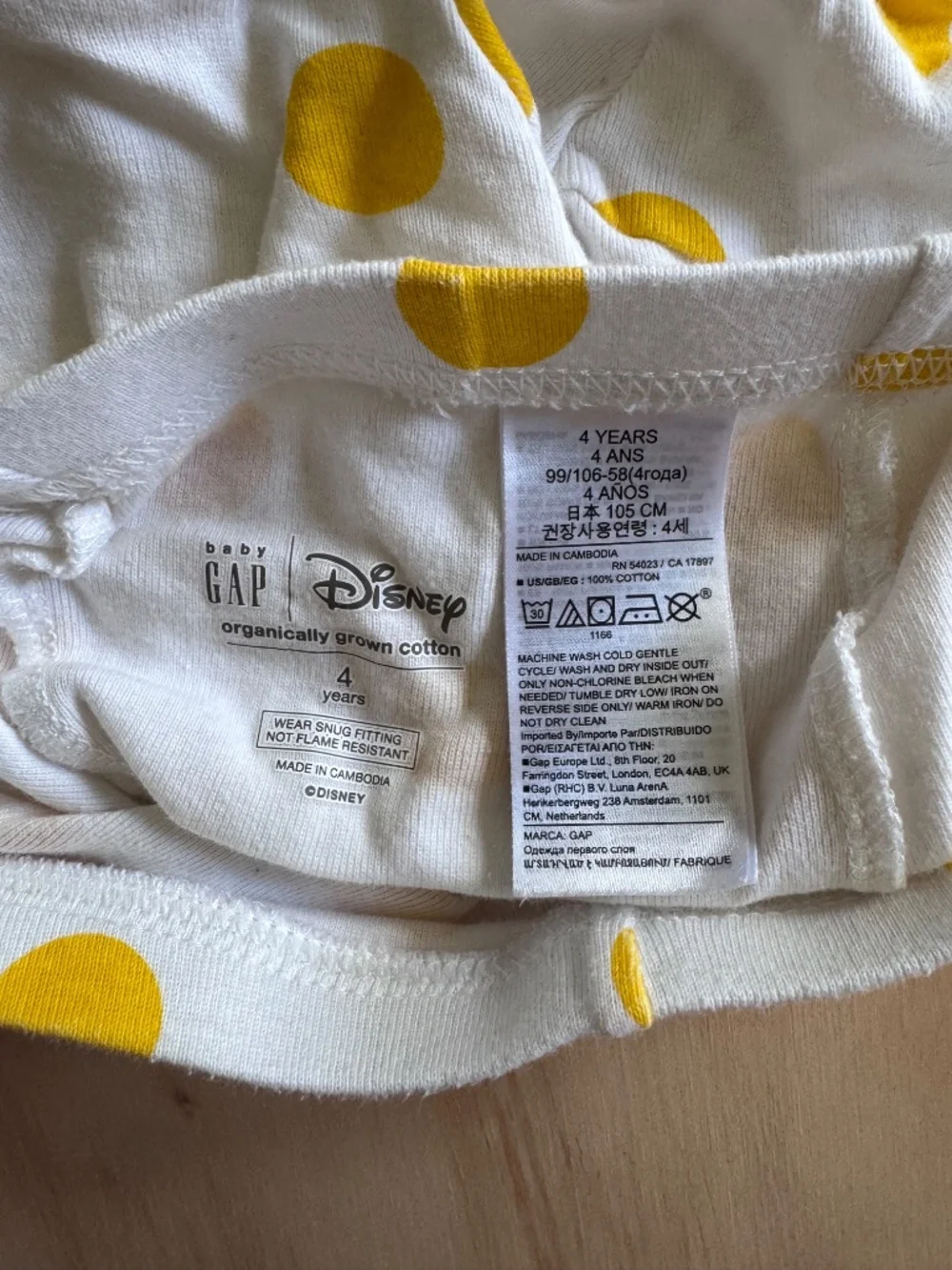 Gap x Minnie Mouse + Daisy Duck shortie pjs • size 4 little kid • organic cotton
